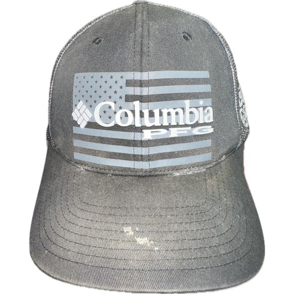 COLUMBIA PFG Luke Combs Hat‎ Snapback Black Mesh Trucker Cap Unisex Adjustable - Picture 1 of 5